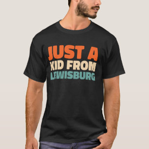 Camiseta Retro-Us City Apenas Uma Criança De West Virginia