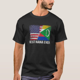 Camiseta Retro Us Comores Sinalizador Melhor Dia de as mães