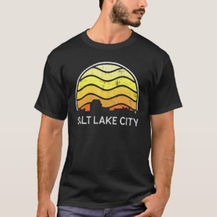 Camiseta Retro Utah Salt Lake City Visitantes Horizonte Vin