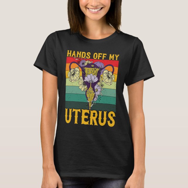Camiseta Retro Uterus Support Hysterectomy Recovery Product (Frente)