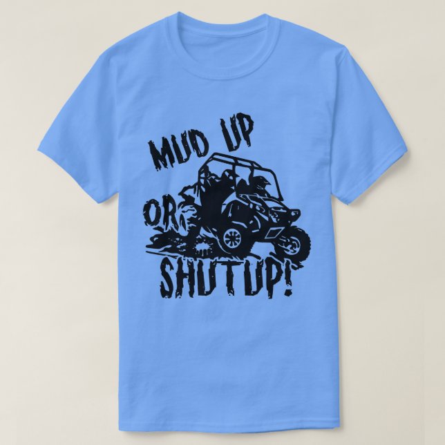 Camiseta Retro UTV SXS Rider Mud para cima ATV Offiding SXS (Frente do Design)