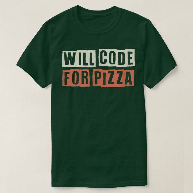 Camiseta Retro Vai Codificar Pizza Engraçada Mãe Mamãe Sarc (Frente do Design)
