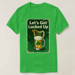 Camiseta Retro Vamos Ficar de Sorte Aumentada
