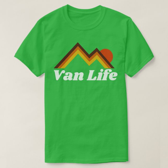 Camiseta Retro Van Life (Frente do Design)