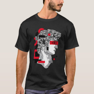 Camiseta Retro Vaporwave David Statue