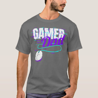 Camiseta Retro Vaporwave Jogador Pai Gamer família amigos