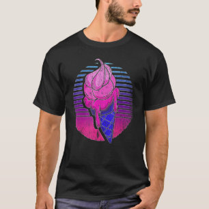 Camiseta Retro Vaporwave Sorvete Cone Synthwave Summer Ic