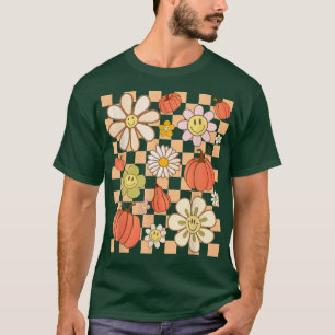 Camiseta Retro Verificado Queda na Estação de outono Pumpki