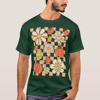 Camiseta Retro Verificado Queda na Estação de outono Pumpki