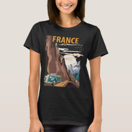Camiseta Retro Viagem França Estrada