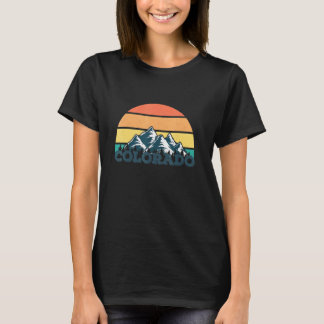 Camiseta Retro Vibe Colorado Estilo Vintage Sun 80s Graphic