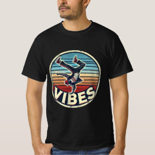 Camiseta Retro Vibes: Breakdancer em ação Clássica T-Shirt