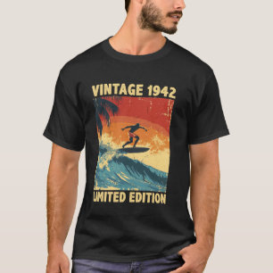 Camiseta Retro Vintage 1942 Amante de Surf Edição Limitada