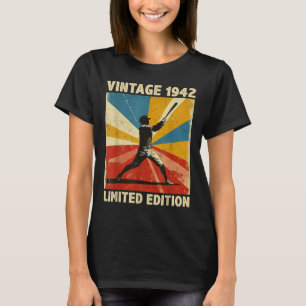 Camiseta Retro Vintage 1942 Baseball Lover Limited Edition