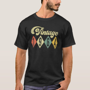 Camiseta Retro Vintage 1964 60º Aniversário Homens Mulheres