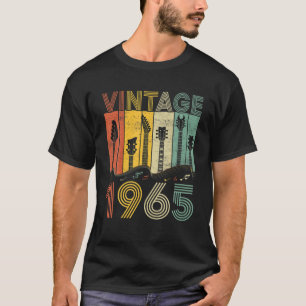 Camiseta Retro Vintage 1965 Guitarista 1965 Violão de Aniv