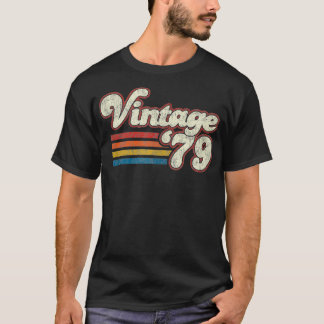Camiseta Retro Vintage 1979 Aniversário