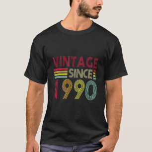 Camiseta Retro Vintage 1990 Editon 32nd Birt, 32 Anos