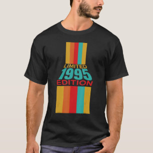 Camiseta Retro Vintage 1995 Aniversário 1
