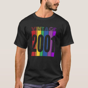 Camiseta Retro Vintage 2001 21 Anos Velho Dia Tee 1982 21Ru