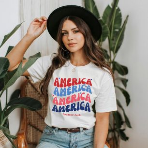Camiseta Retro Vintage 4° dia da independência de julho