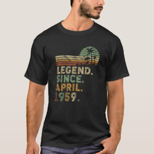Camiseta Retro Vintage 63 Anos Legenda Do Nascer De Abril D