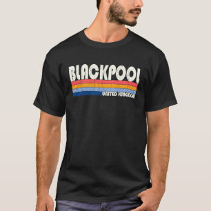 Camiseta Retro Vintage 70s 80s Blackpool, Rei Unido