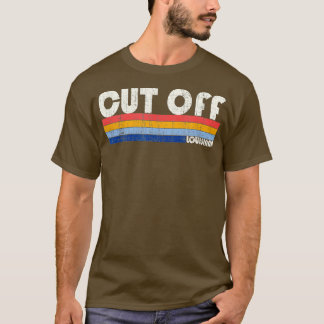 Camiseta Retro Vintage 70s 80s Estilo Cortado em Louisiana