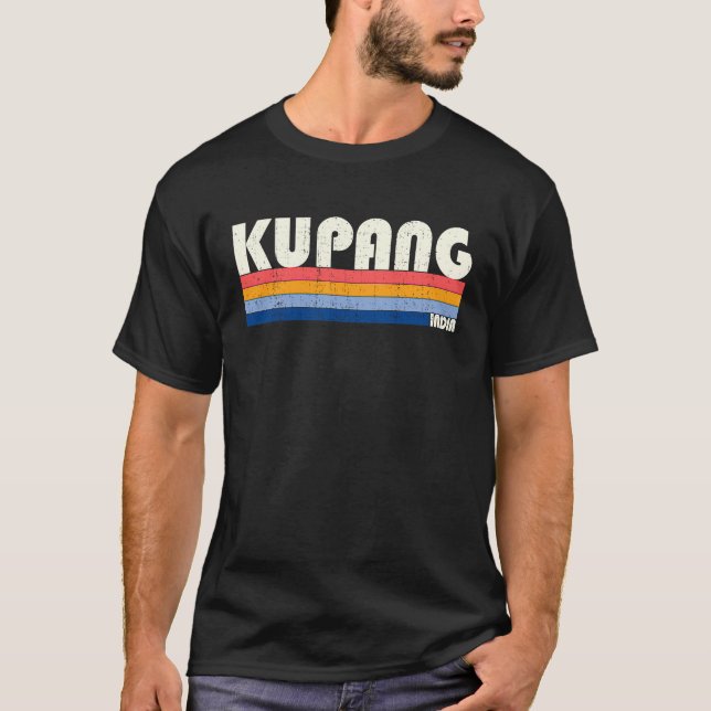 Camiseta Retro Vintage 70s 80s Estilo Kupang, Indonésia (Frente)