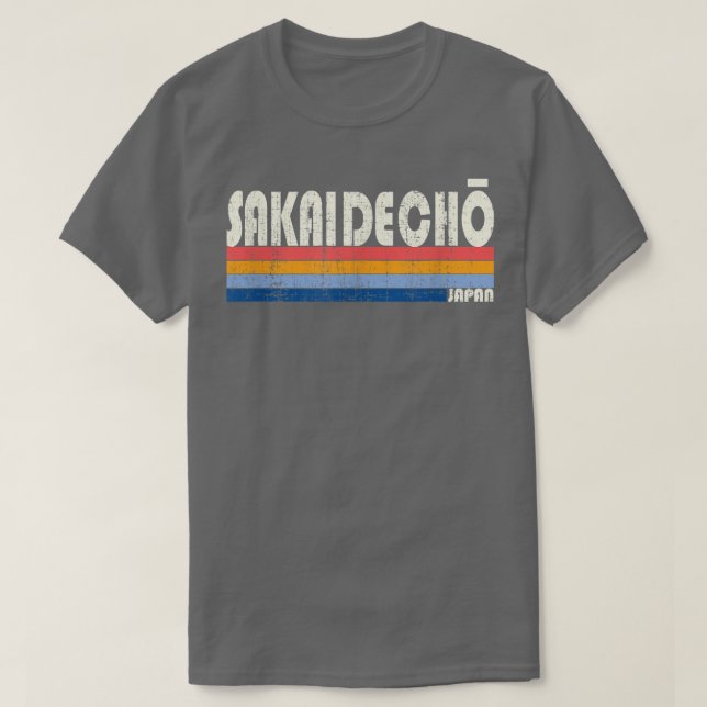 Camiseta Retro Vintage 70s 80s Estilo Sakaidecho, Japão (Frente do Design)