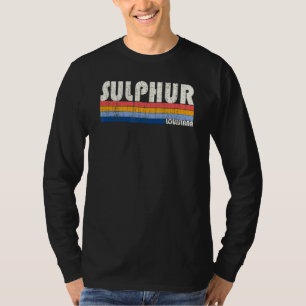 Camiseta Retro Vintage 70s 80s Estilo Sulfur Louisiana