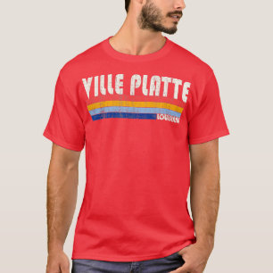 Camiseta Retro Vintage 70s, 80s Estilo Ville Platte Louisia
