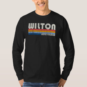 Camiseta Retro Vintage 70s 80s Estilo Wilton Reino Unido