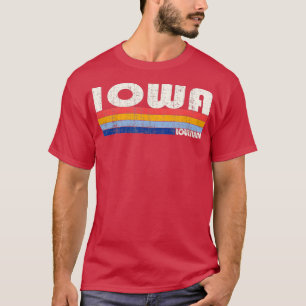 Camiseta Retro Vintage 70s 80s Style Iowa Louisiana   2 