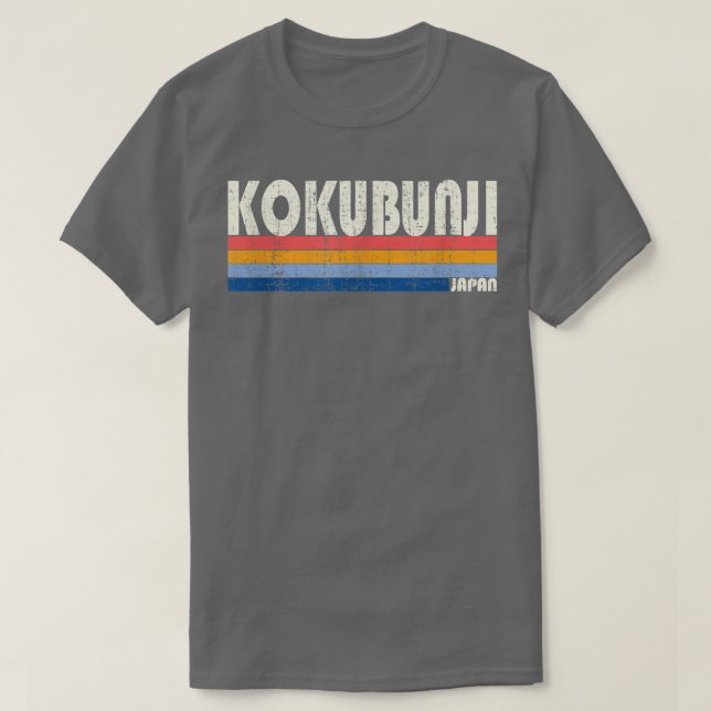Camiseta Retro Vintage 70s 80s Style Kokubunji, Japan  (Frente do Design)