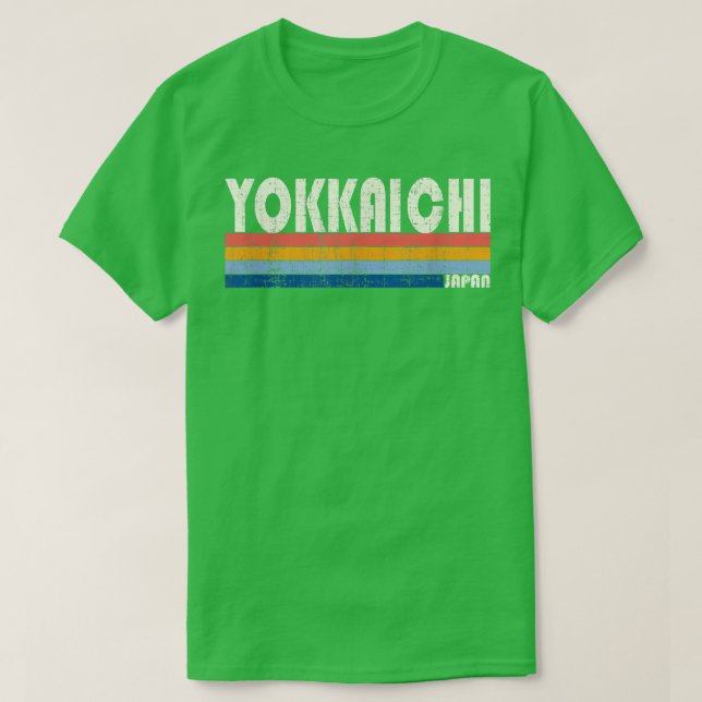 Camiseta Retro Vintage 70s 80s Style Yokkaichi, Japão (Frente do Design)