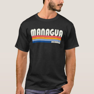 Camiseta Retro Vintage 70s Estilo 80s Manágua, Nicarágua