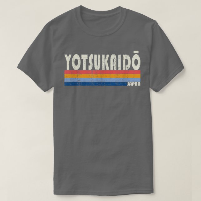 Camiseta Retro Vintage 70s Estilo 80s Yotsukaido, Japão (Frente do Design)