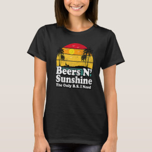 Camiseta Retro Vintage A Única Bs Que Preciso É De Cerveja