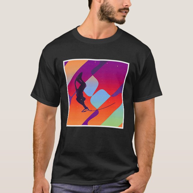 Camiseta Retro Vintage Aesthetic Wakeboard (Frente)