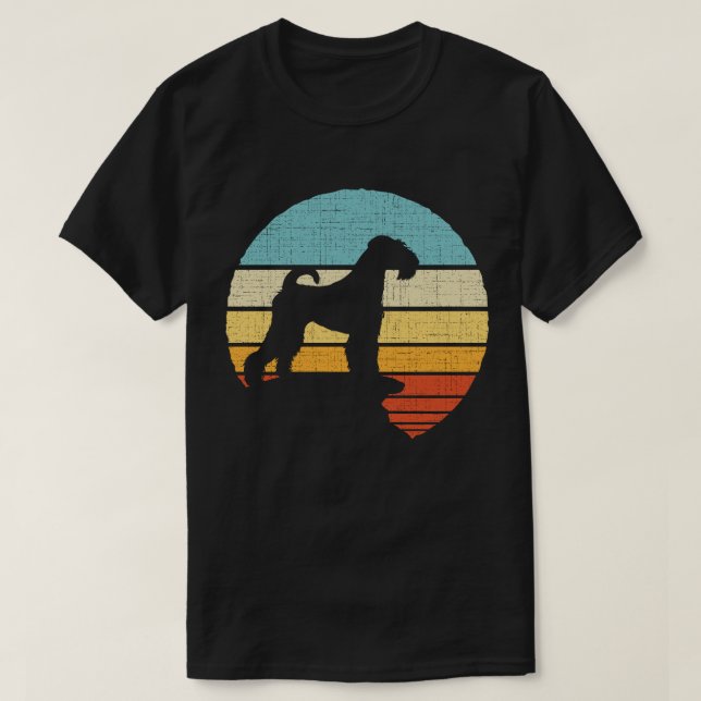 Camiseta Retro Vintage Airedale Terrier Proprietário do Cac (Frente do Design)