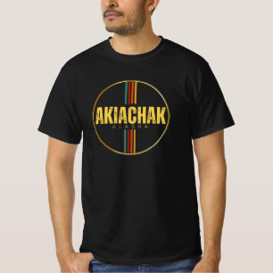 Camiseta Retro vintage akiachak cidade de alaska, estado 70