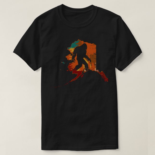 Camiseta Retro Vintage Alaska (Frente do Design)