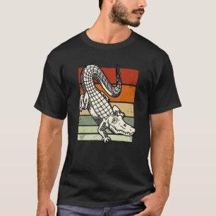 Camiseta Retro Vintage Alligator Gator Crocodilo Zoo Animal