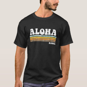 Camiseta Retro Vintage Aloha Hawaii Desafia Homens Mulheres