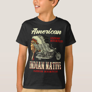 Camiseta Retro Vintage American Motorcycle Indian para mexi