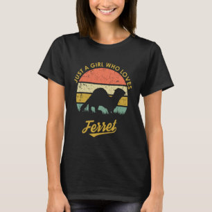 Camiseta Retro Vintage Apenas Uma Menina Que Ama Ferre