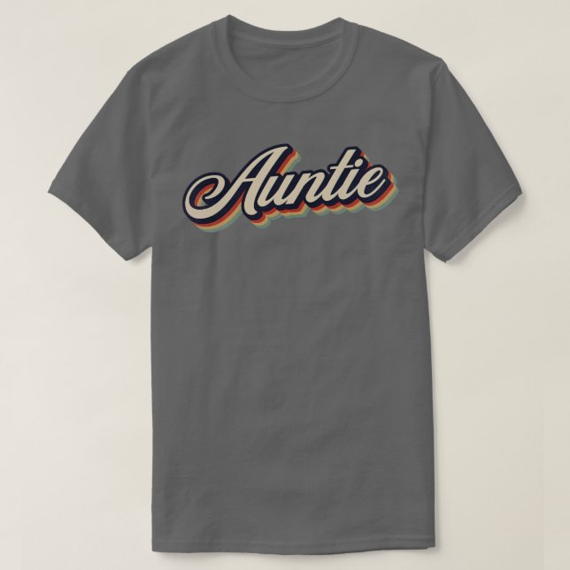 Camiseta Retro Vintage Auntie (Frente do Design)