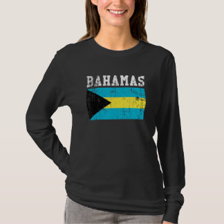 Camiseta Retro Vintage Bahamas Bandeira Raízes Bahamas
