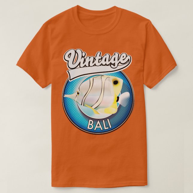 Camiseta Retro Vintage Bali (Frente do Design)